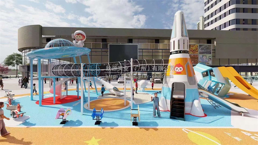 商業廣場戶外小型無動力游樂園