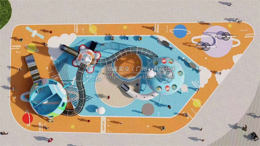 商業廣場戶外小型無動力游樂園